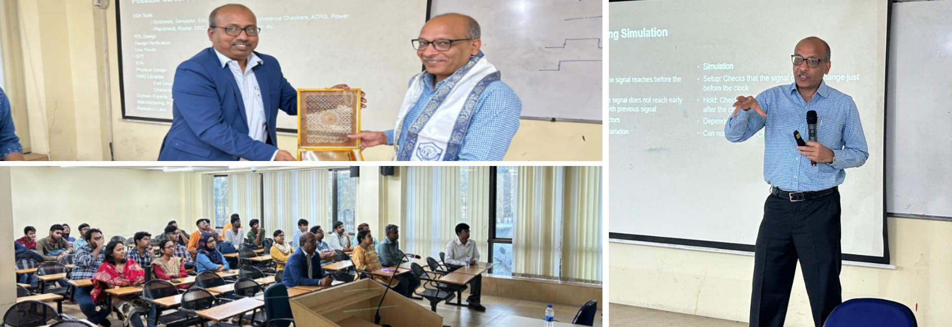 Mr. Sanjay Churiwala, delivering speech to Faculties, Researchers, and Students